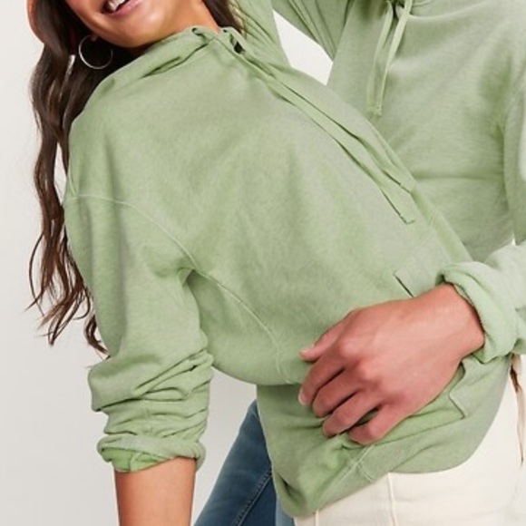 Old Navy Tops - Vintage Garment-Dyed Gender-Neutral Pullover Hoodie for Adults